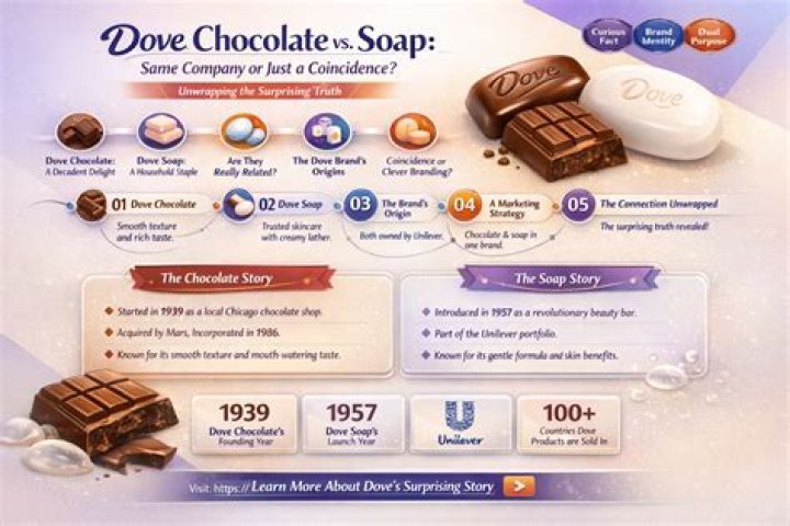 Is Dove shampoo and Dove chocolate the same company?